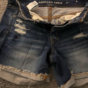 American Eagle Distressed Denim Shorts